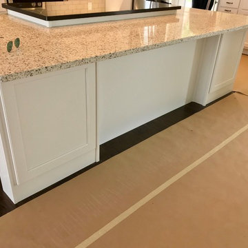 Geneseo New Construction Koch Painted White MSI Quartz Peppercorn White