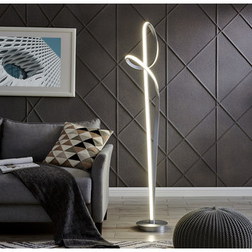Budapest Dimmable Integrated LED 63" Tall Floor Lamp