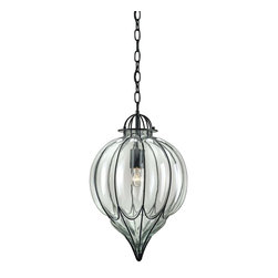 Currey & Company Omar Pendant in Satin Black - Pendant Lighting