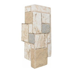 150-JAGGED CASTLE STONE CORNER 12" W X 24"H - Wall Panels