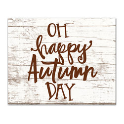 DDCG - Autumn Day Canvas Wall Art, 20"x1.25"x16" - Prints And Posters