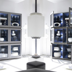 Modern Italian 6-Door Curio Rex by LC Mobili - $2,475.00 - Buffets And Sideboards