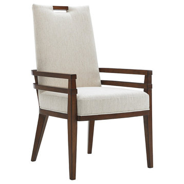 Tommy Bahama Home Island Fusion Coles Bay Arm Chairs, Ivory, Set of 2