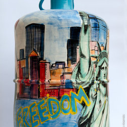 Bouteilles de gaz "Warhol" - Sculpture