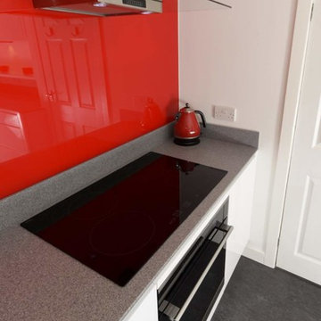 Clever, modern design and bright colours combined for a unique, unusual kitchen