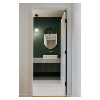 Vanity Area - Midcentury - Powder Room - Los Angeles - by D U N E | Houzz