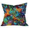 Madart Inc Color Blast Outdoor Throw Pillow, 16"x16"