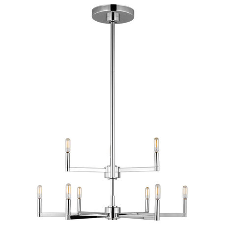 Fullton 9-Light Chandelier in Chrome