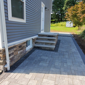 Cedar Grove - Patio, steps and walkways with brick pavers and culture stones