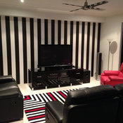 Black and White Striped Wallpaper - Brisbane