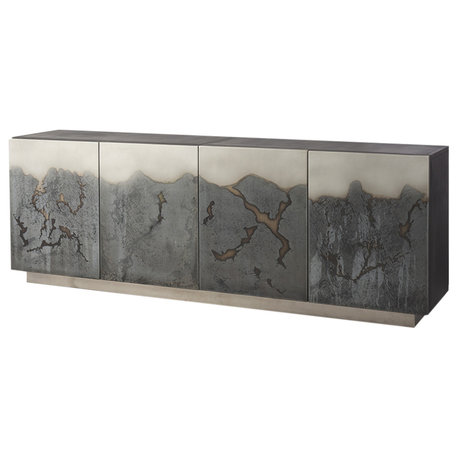 Roxdale Acid Washed Metal Sideboard