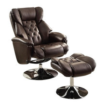 Leather reclining chair