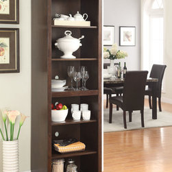 C Series Walnut Side Tower Bookcase - Products