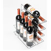 AKDY 20-Bottle Touch Panel Single Zone Wood Shelves Freestanding Wine Cooler