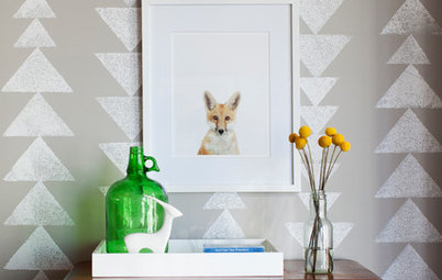 Stamp, Stencil, Paste: Try a New Pattern on a Wall