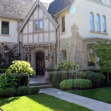 Douglas Drive front yard Understated Elegance with a Formal Splash