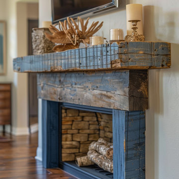 Colored Fireplace Mantels