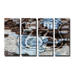 Ready2HangArt - "Born2BWild XII" Canvas Wall Art, 4-Piece Set - Prints And Posters