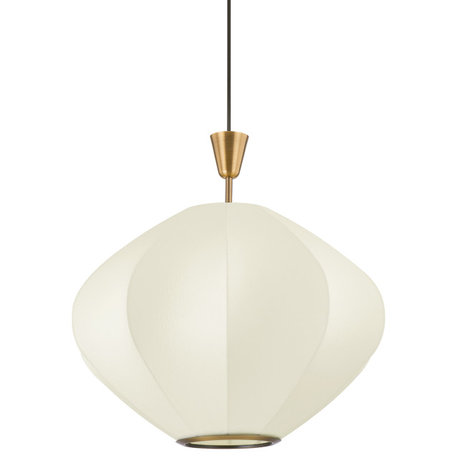 1-Light Pendant, Patina Brass