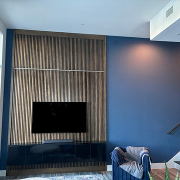 Custom Wood Slat Accent Wall - a Touch of Elegance, an Essence of Sophistication