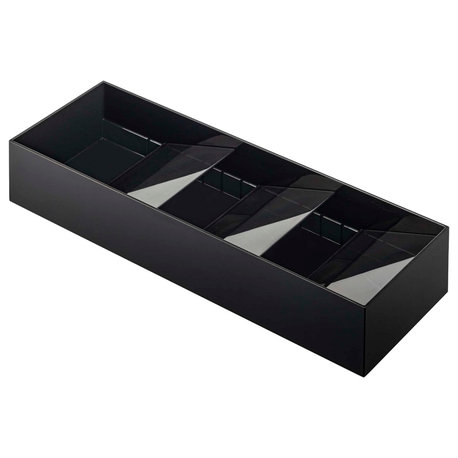 Yamazaki Home Cutlery Storage Organizer, Plastic, Small, Adjustable