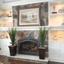 mantles and bookcases