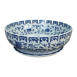 Handmade Porcelain Ming Dynasty Bowl - Linkasink - Bathroom Sinks