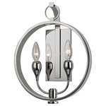 Hudson Valley - Hudson Valley Dresden Two Light Wall Sconce 6702-PN - Two Light Wall Sconce from Dresden collection in Polished Nickel finish. Number of Bulbs 2. Max Wattage 60.00. No bulbs included. This round piece offers our take on a perennial favorite. Arms like crocuses support candelabra bulbs, pertly poised as if reaching to the sun from within their circular metal frame. The contrast between Old Bronze and Aged Brass in our AOB versions adds further dimension to the piece. No UL Availability at this time.