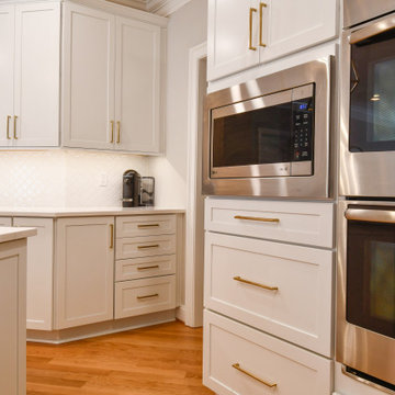 Transitional White Kitchen Remodel Williamsburg, VA