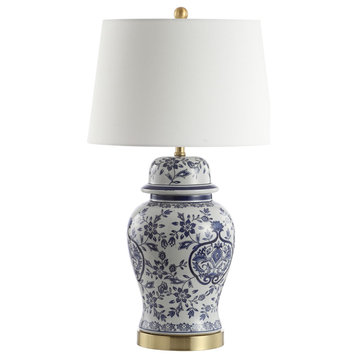Safavieh Ariadne Table Lamp Set of 2, Blue/White