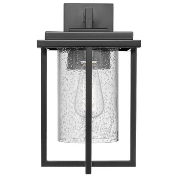 Adair 1-Light Outdoor Wall Sconce in Powder Coated Black