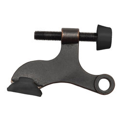 Designers Impressions - 4461 Oil Rubbed Bronze Heavy Duty Hinge Pin Door Stop - Door Stops