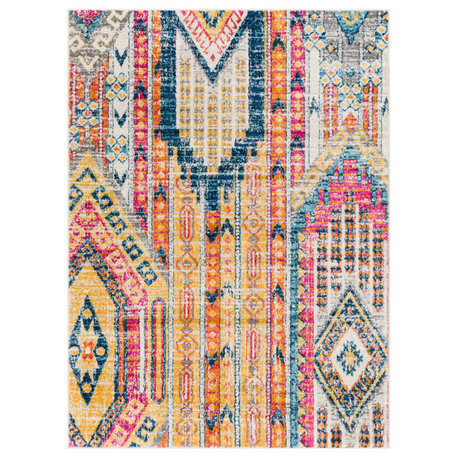 Floransa FSA-2341 Transitional Colorful 9'x12'3" Area Rug