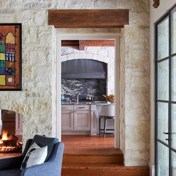 Finely plastered walls in a Hill Country home