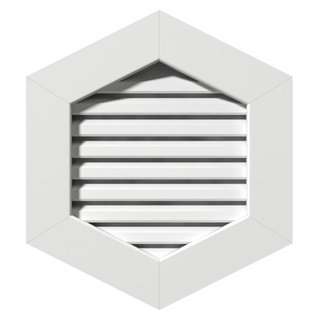 Vertical Peaked PVC Gable Vent, 1