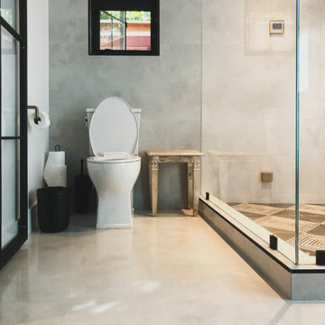 Master bathroom in Cupertino