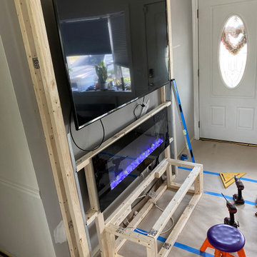 Residential home Long Island television wall