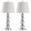 Safavieh Millie Crystal Ball Table Lamps, 26.5"H, Set of 2