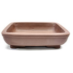 T-Trove - Purple Clay Rectangular Bonsai Pot - Size: 6in W x 4.5in  1.75in : Purple Clay Handmade in Yixing region of China Unglazed purple clay found near the Yangtze River Holes on the bottom for drainage