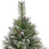 7' Mixed Spruce Hinged Artificial Christmas Tree, Unlit