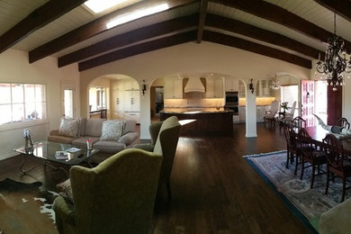 Living room - farmhouse living room idea in Phoenix