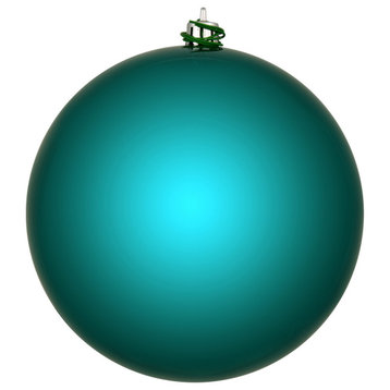 Vickerman N593041DSV 12" Dark Teal Shiny Ball Ornament