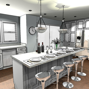 Open Concept Kitchen -Indoor to Outdoor-Dura Supreme