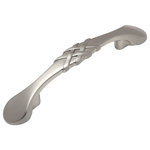 Cosmas - Cosmas 7063SN Braided Cabinet Pull, Satin Nickel - 3" Hole Centers