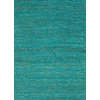 Natural Solid Pattern Hemp/Jute Blue Woven Rug - CL02, 8x10