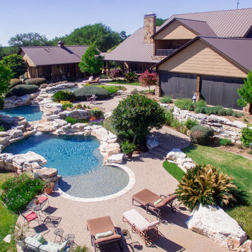 Natural Hill Country Multi Level Pools