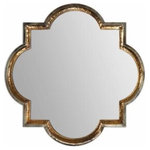 Uttermost - Uttermost 12862 Lourosa - 39.75" Mirror - Hammered Metal Frame Featuring A Two Toned Plated Finish In Heavily Antiqued Copper/gold And Oxidized Silver Champagne.  36 x 36 x 0.16Lourosa 39.75" Mirror Antiqued Gold/Oxidized Silver Champagne *UL Approved: YES *Energy Star Qualified: n/a  *ADA Certified: n/a  *Number of Lights:   *Bulb Included:No *Bulb Type:No *Finish Type:Antiqued Gold/Oxidized Silver Champagne
