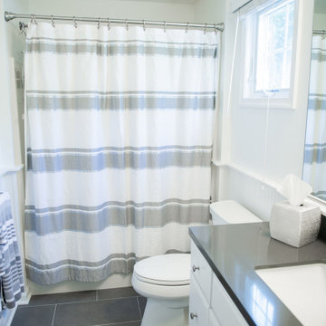 White & Gray Bathroom