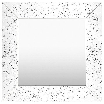 Crystalline Mirror, 18"H x 18"W