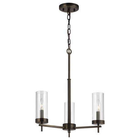 Zire 3-Light Chandelier in Brushed Oil Rubbed Bronze